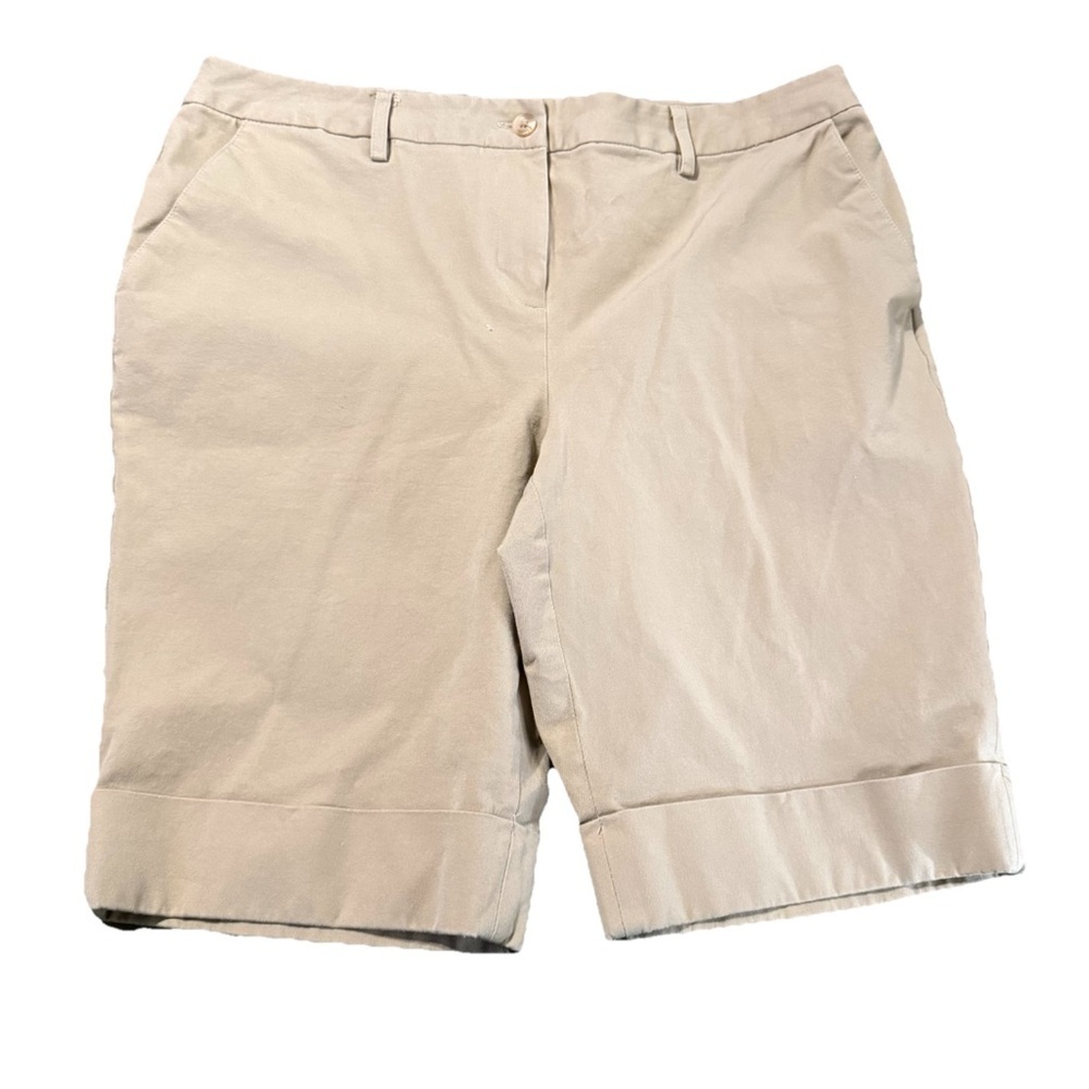 Style & Co. Women's Khaki Cuffed 
Bermuda Shorts